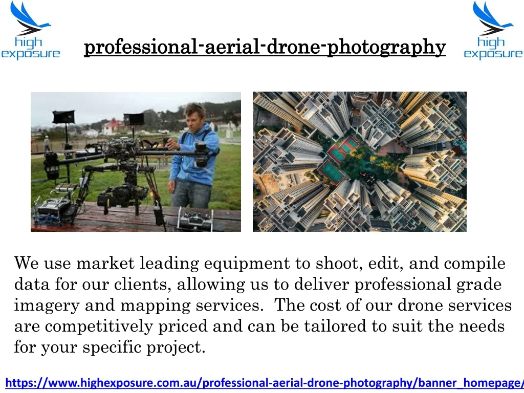 professional aerial drone photography
