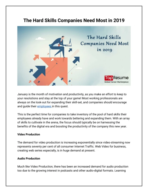 The Hard Skills Companies Need Most in 2023