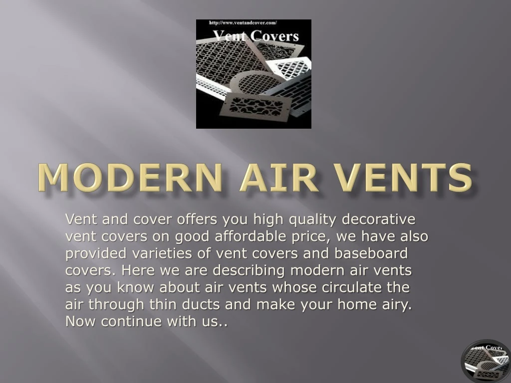 modern air vents