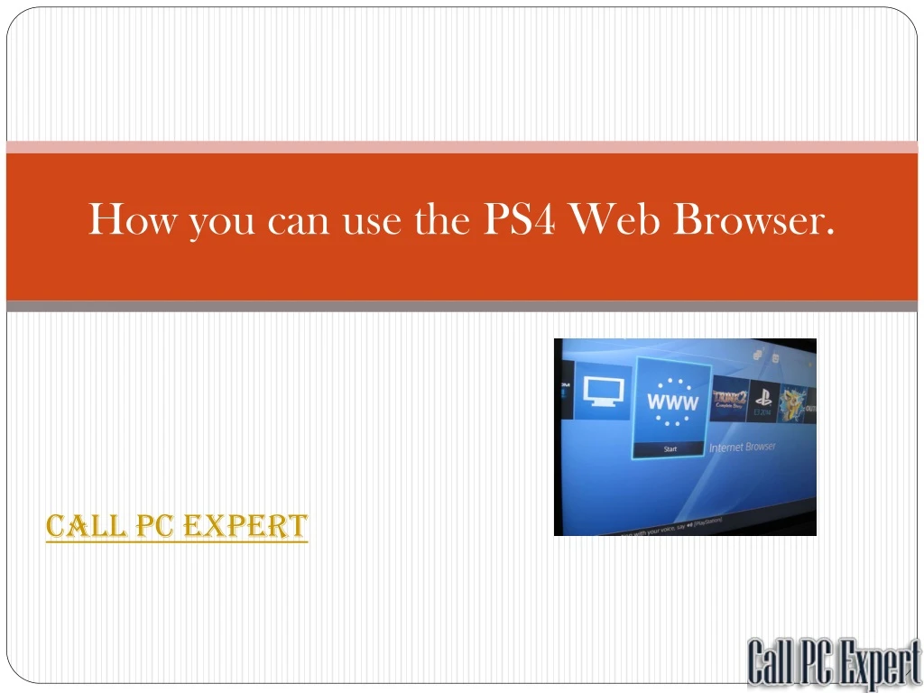 how you can use the ps4 web browser