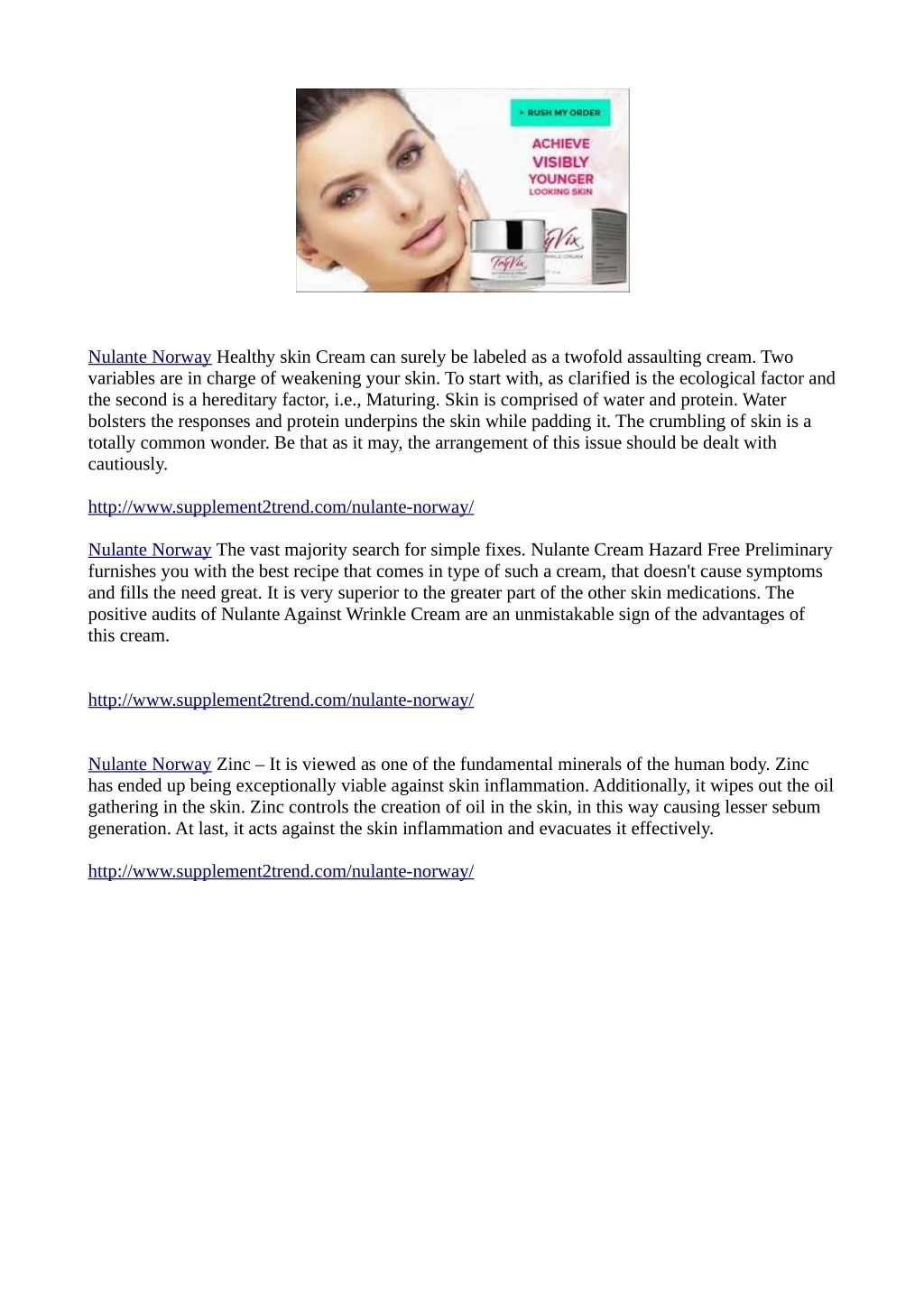 nulante norway healthy skin cream can surely