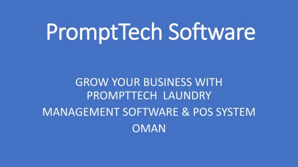 Laundry Software & POS System in Oman