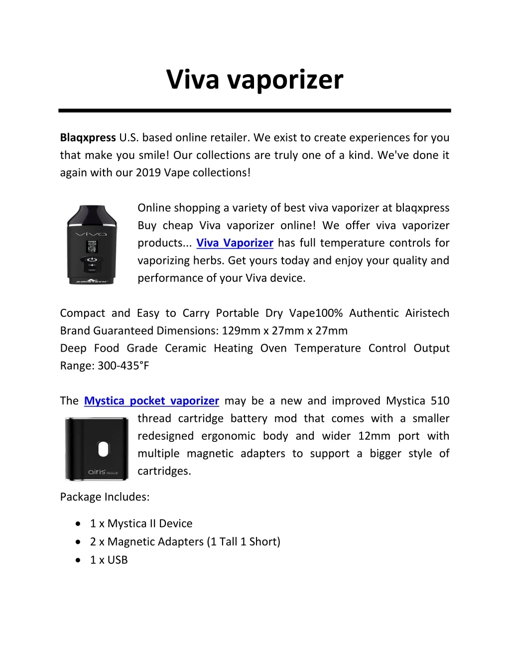 viva vaporizer
