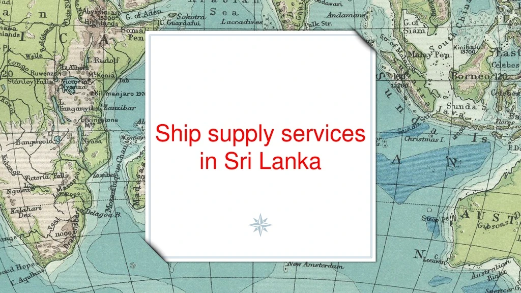 ship supply services in sri lanka