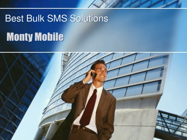 Monty Mobile Bulk SMS Platform