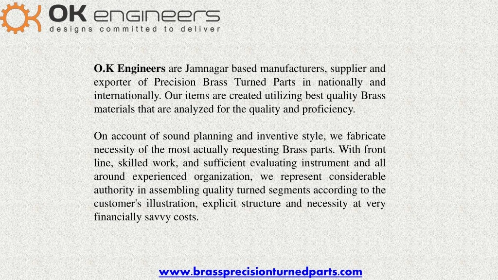 o k engineers are jamnagar based manufacturers