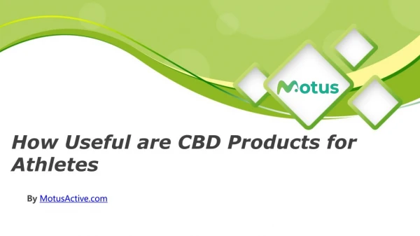 How Useful are CBD Products for Athletes