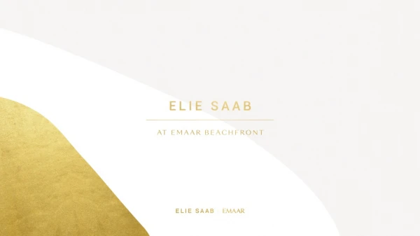 Elie Saab Grand Bleu Tower At Emaar Beachfront