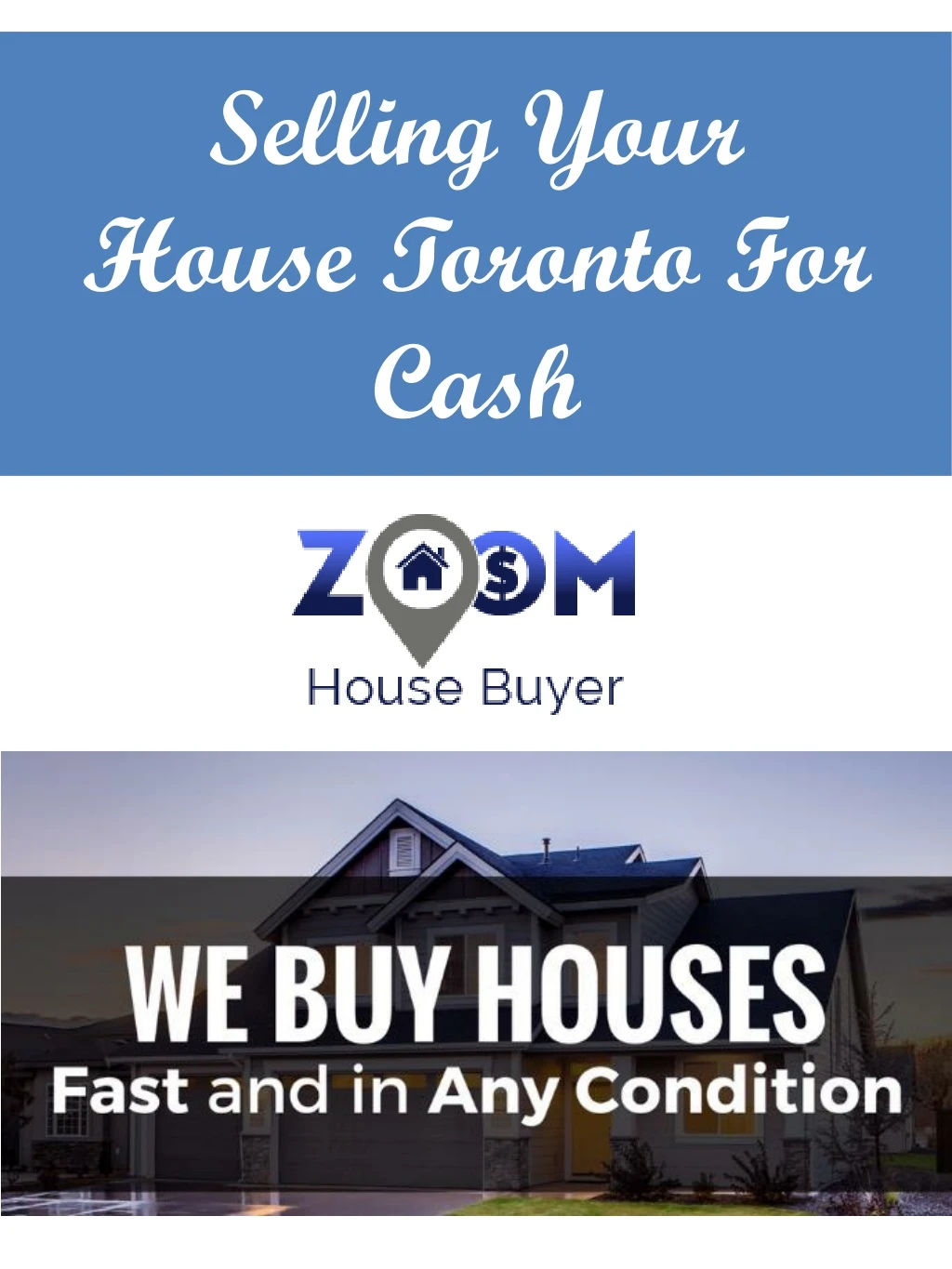 selling your house toronto for cash