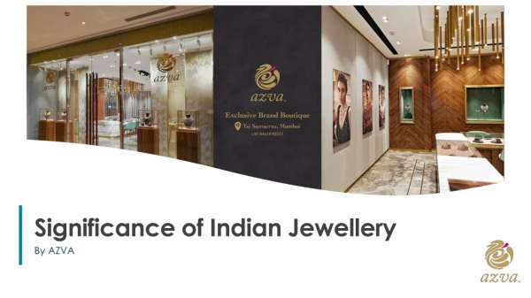 Significance of Indian gold jewellery
