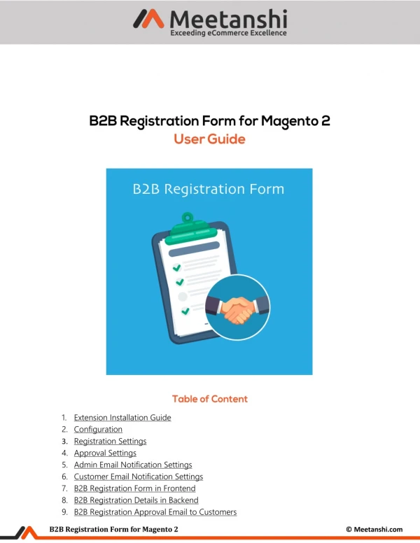 Magento 2 B2B Registration Form