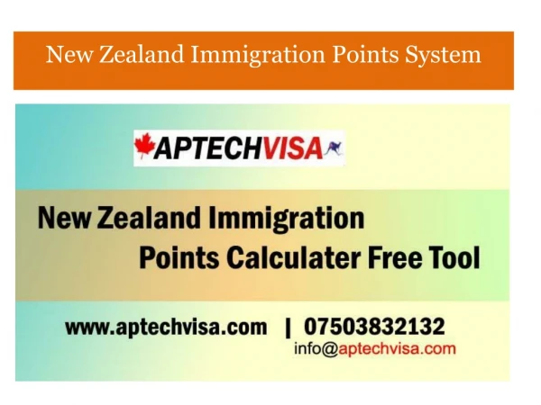 New Zealand PR Point Calculator 2019 | Send Details Here