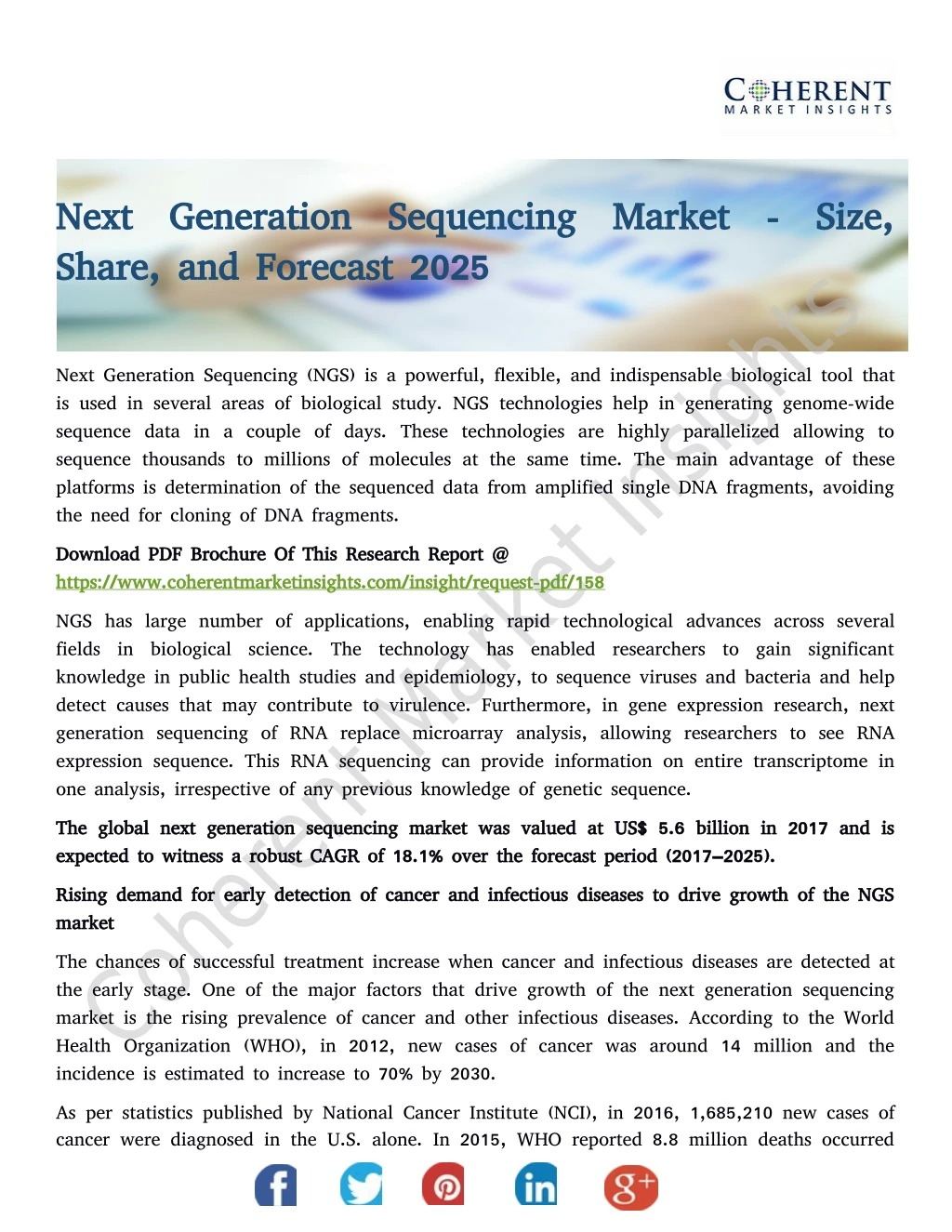 next generation sequencing market size next