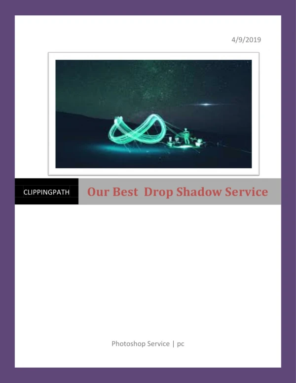 Our Best Drop Shadow Service