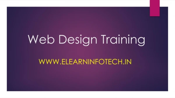 Web Design Training Institute In Madhapur Hitech City