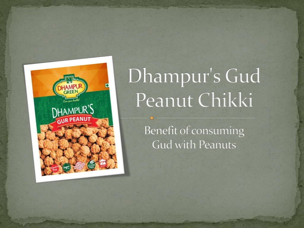 dhampur s gud peanut chikki