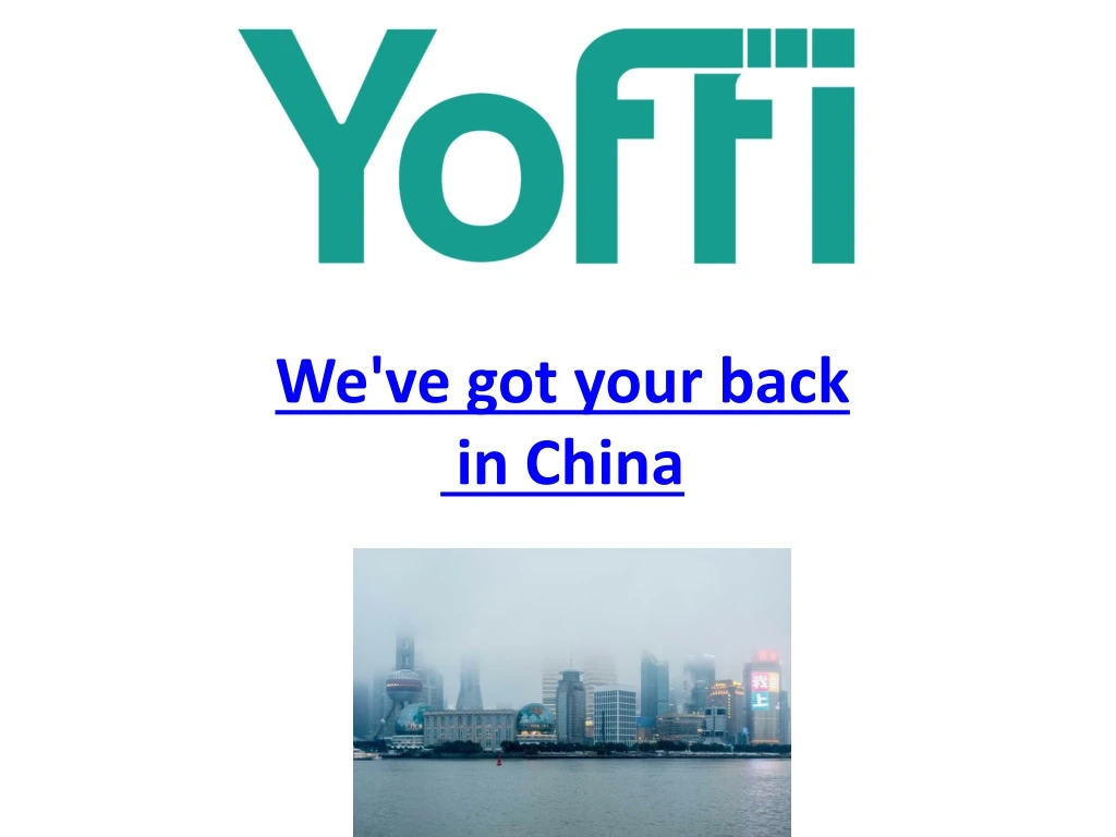 we ve got your back in china