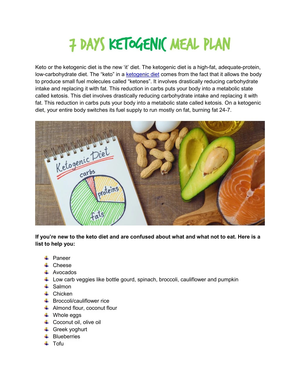 7 days 7 days k ketogenic etogenic m meal