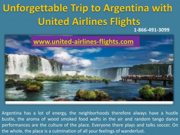 Unforgettable Trip to Argentina with United Airlines Flights