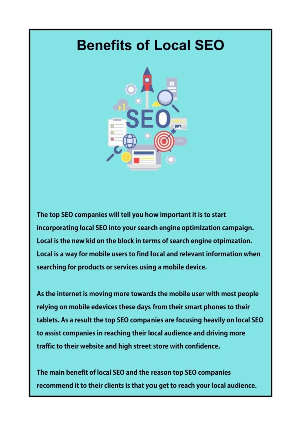 benefits of local seo