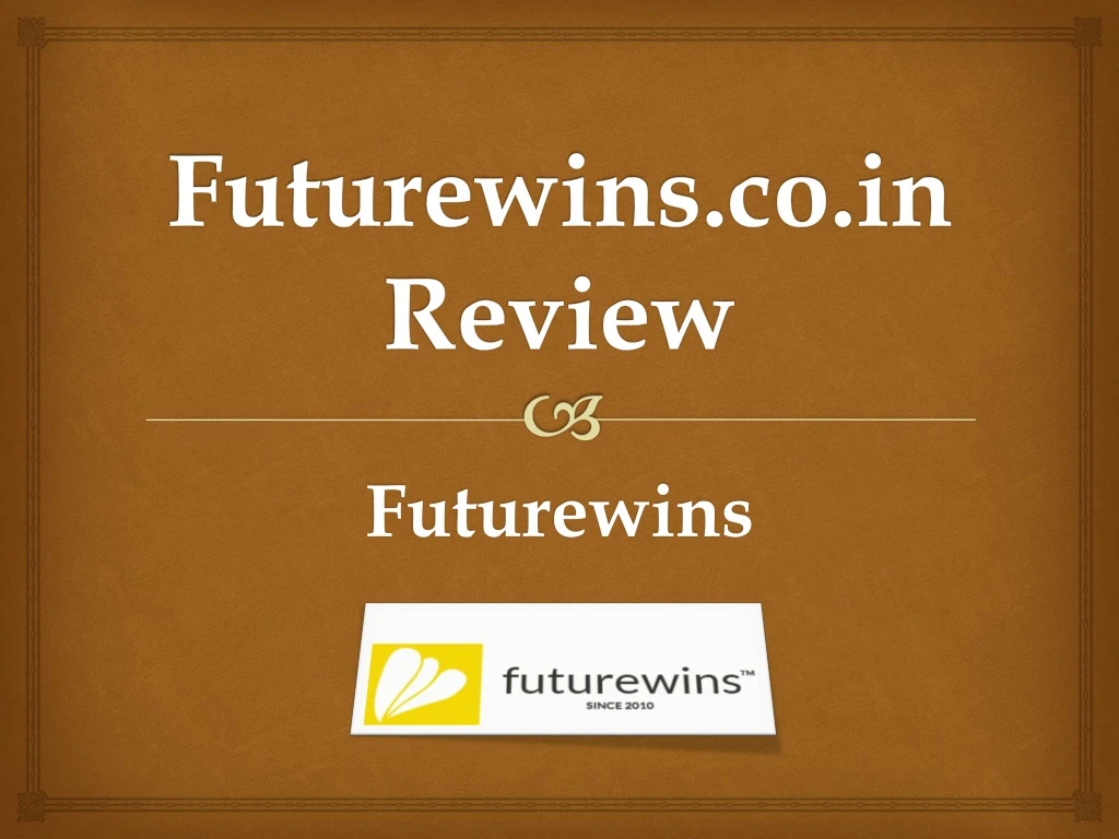 futurewins co in review