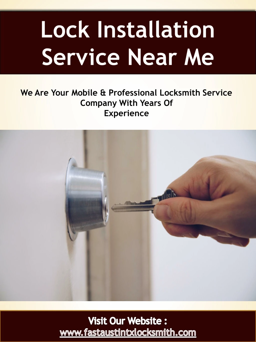 we are your mobile professional locksmith service