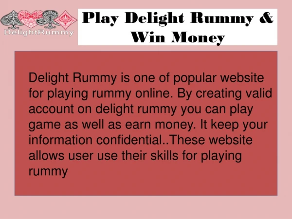Facts About Rummy Game