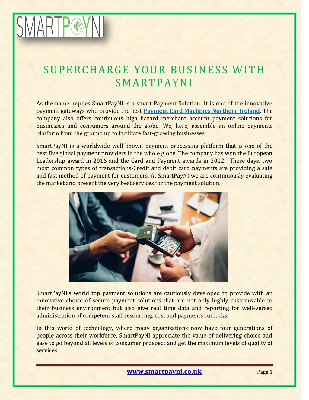 supercharge your business with smartpayni