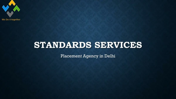 Hr jobs in Nsp Delhi at standards services