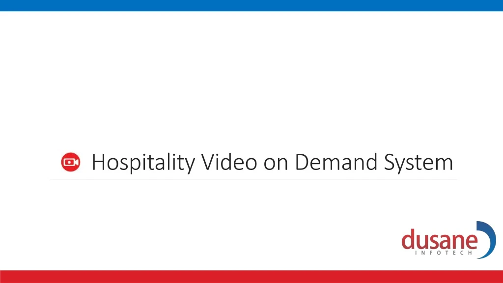 hospitality video on demand system