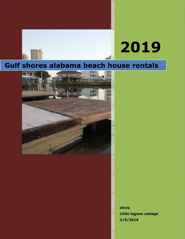 Gulf shores alabama beach house rentals