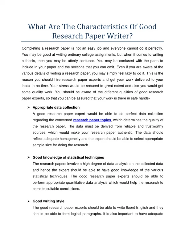 Research Paper Topics - MyAssignmentHelp