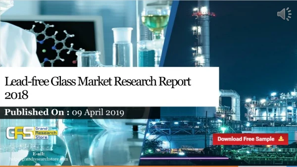Lead free Glass Market Research Report 2018