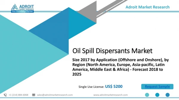 Oil spill dispersants market 2018 2025