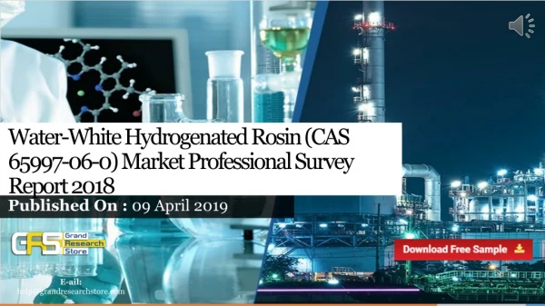 Water White Hydrogenated Rosin CAS 65997 06 0 Market Professional Survey Report 2018