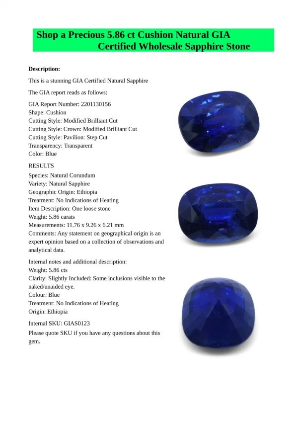 Shop Wholesale Sapphire Stone and Tanzanite