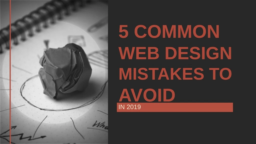 5 common web design mistakes to avoid in 2019
