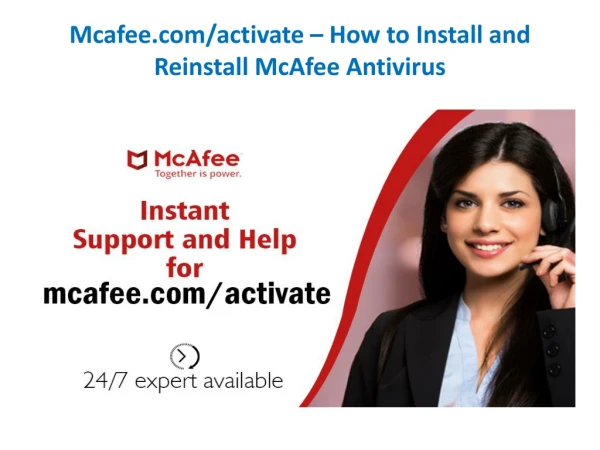 mcafee.com/activate - How to Install and Reinstall McAfee Antivirus