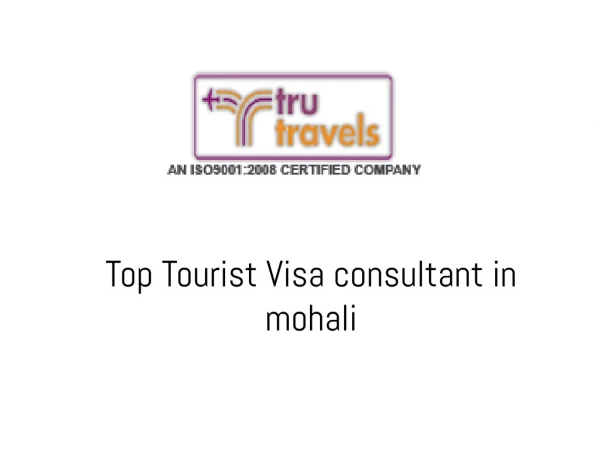 Top Tourist Visa consultant in Mohali