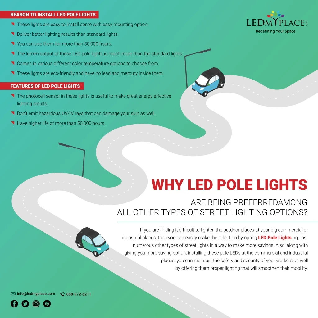 reason to install led pole lights