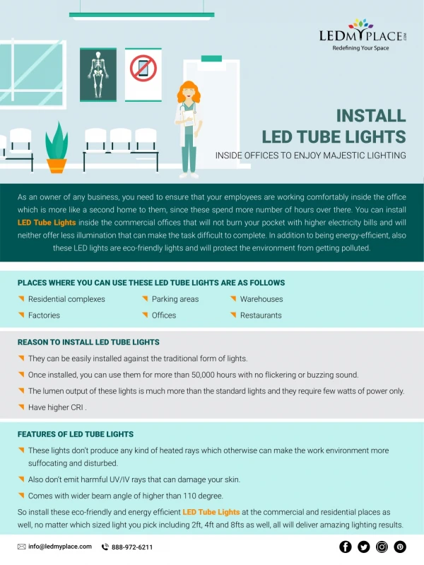 LED Tube Lights - A Perfect Office and Home Lighting Solution