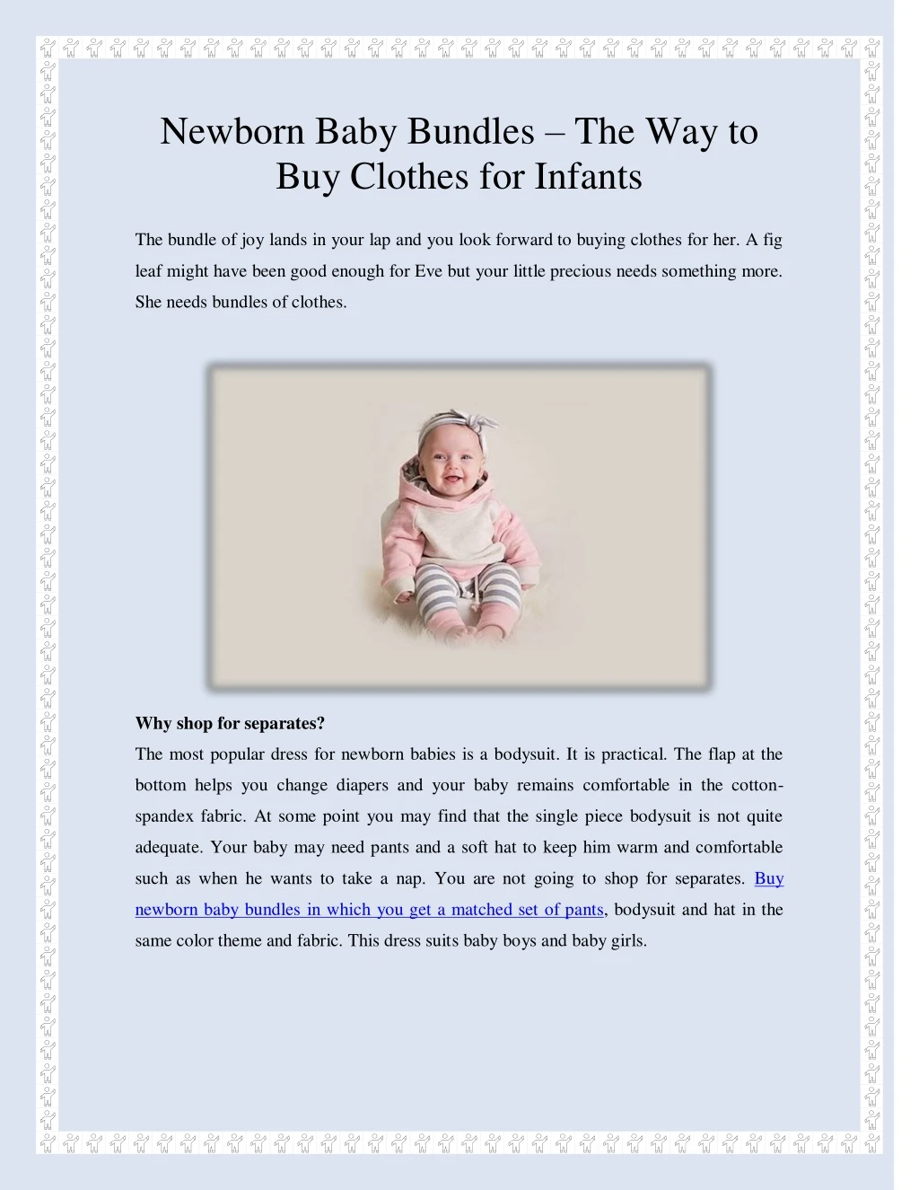 newborn baby bundles the way to buy clothes