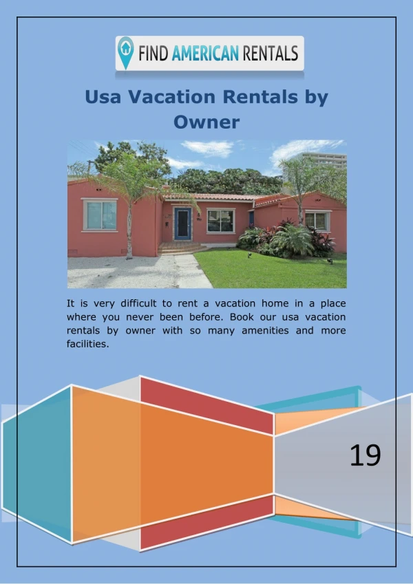 Usa Vacation Rentals by Owner