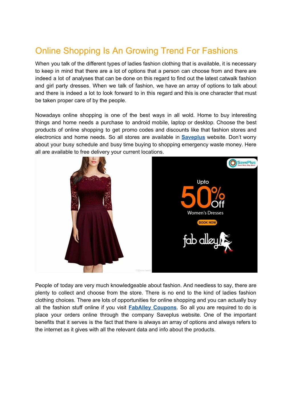 online shopping is an growing trend for fashions