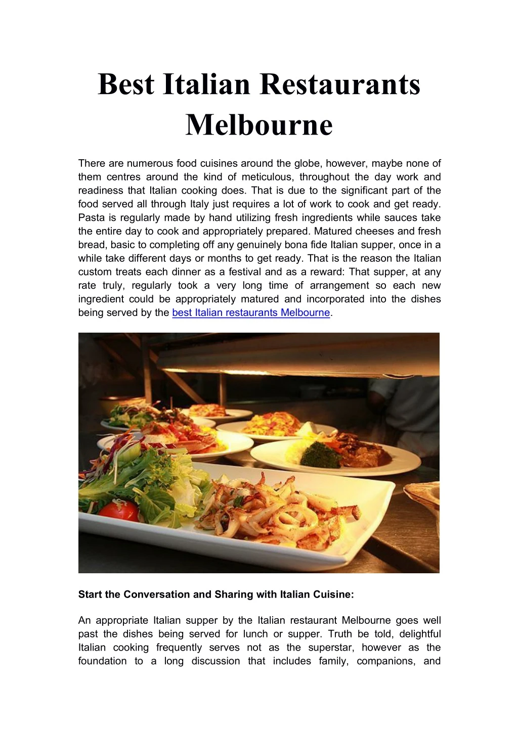 best italian restaurants melbourne