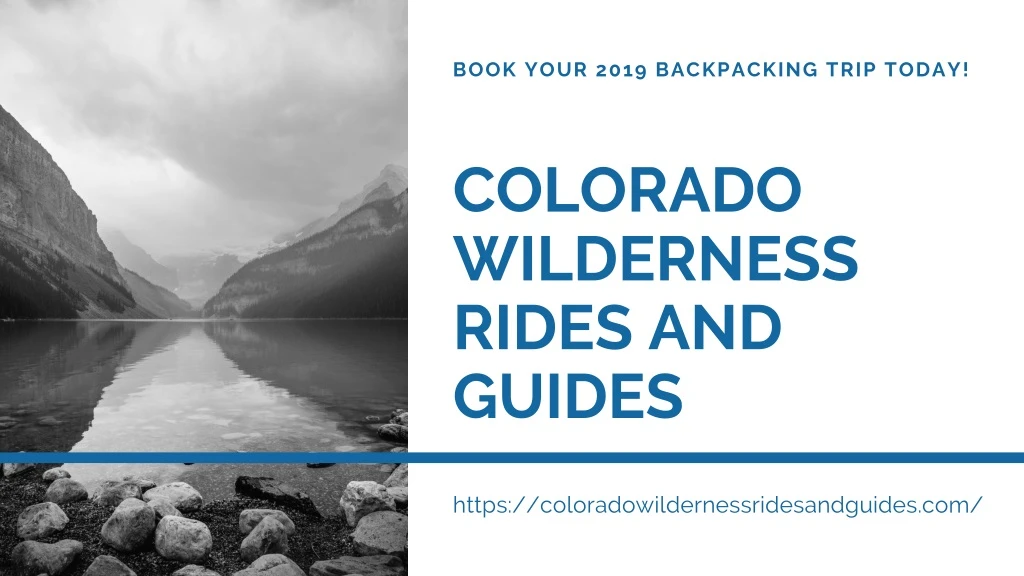 book your 2019 backpacking trip today