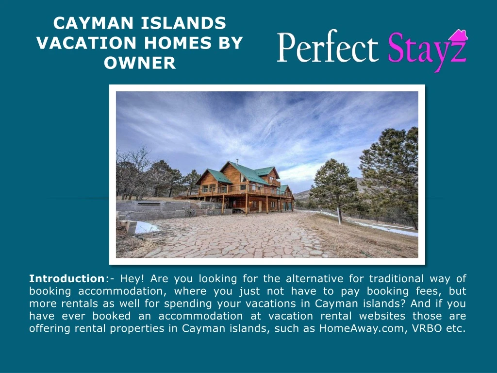cayman islands vacation homes by owner