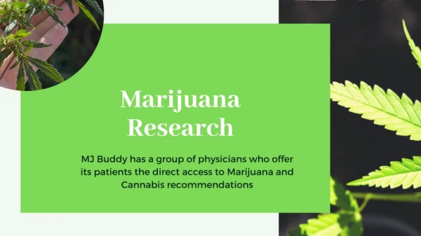 Advanced Marijuana Research Treatment with MJ Buddy App
