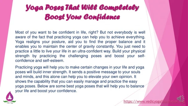 Yoga Poses That Will Completely Boost Your Confidence