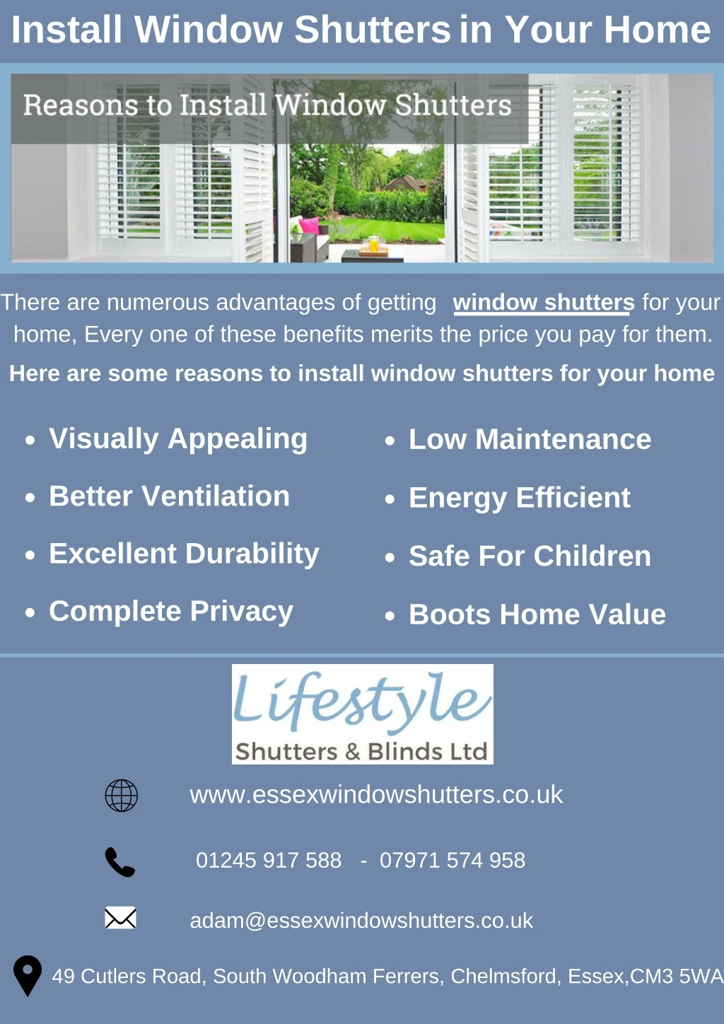 install window shutters